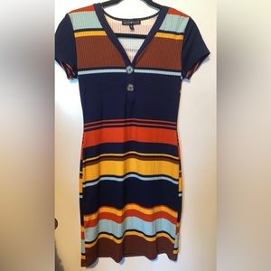 Short Stripped Dress